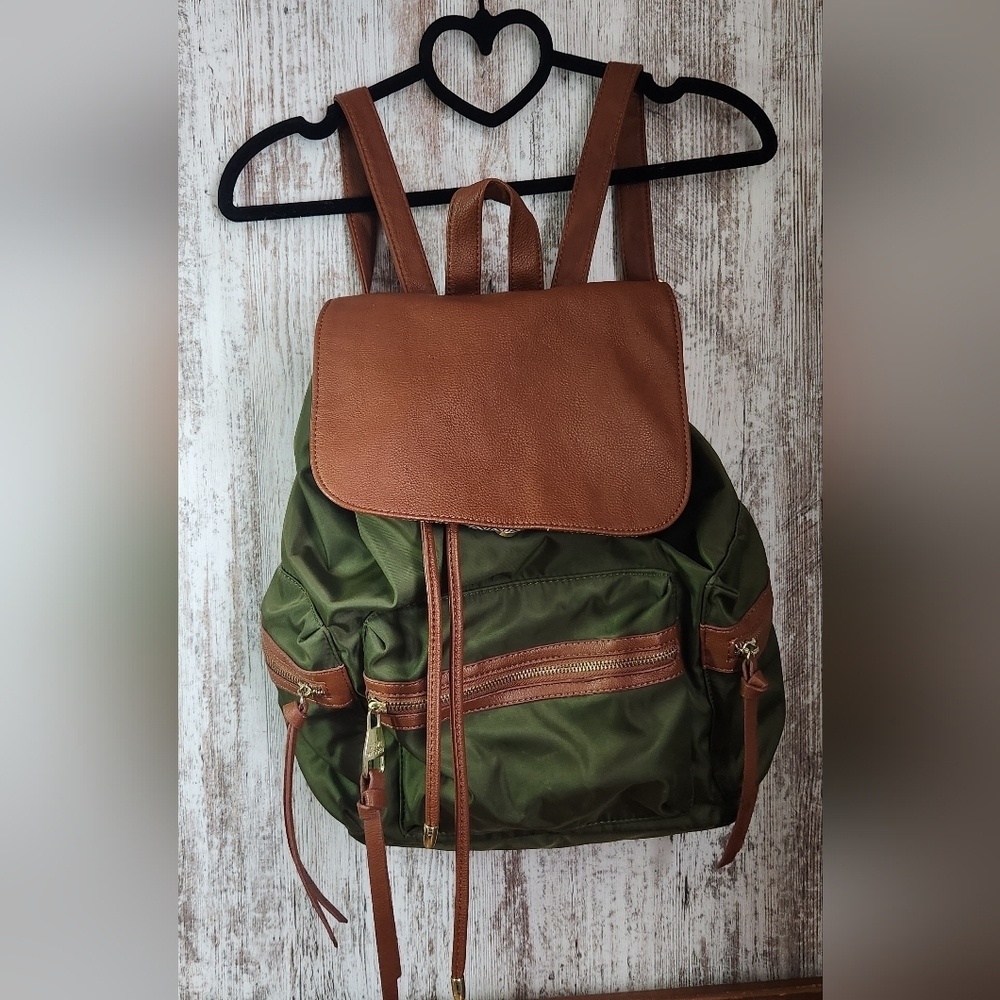 Steve Madden Green and Brown Backpack - Picture 1 of 16